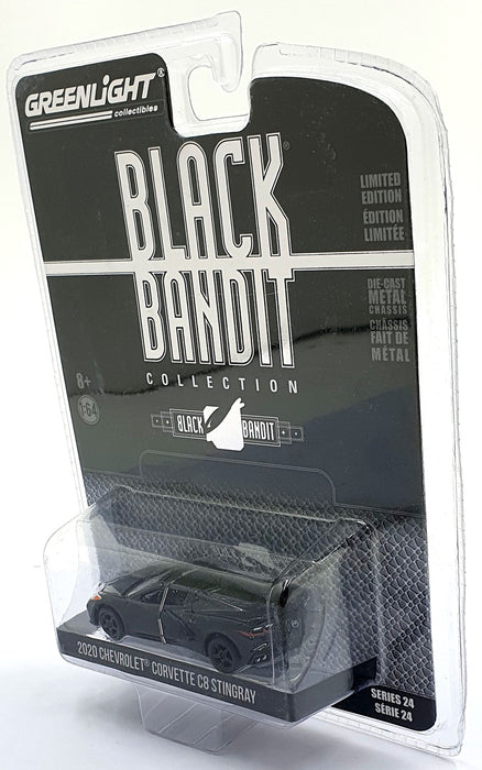 Greenlight 1/64 Scale 28050-F - 2020 Chevrolet Corvette C8 Stingray - Black
