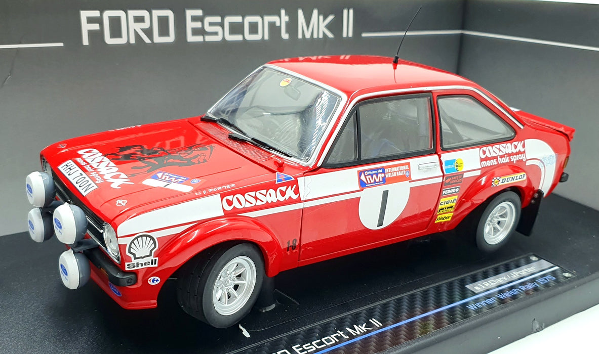 Sun Star 1/18 Scale Diecast 4446 Ford Escort MK2 RS 1800 Winner Welsh Rally 1975