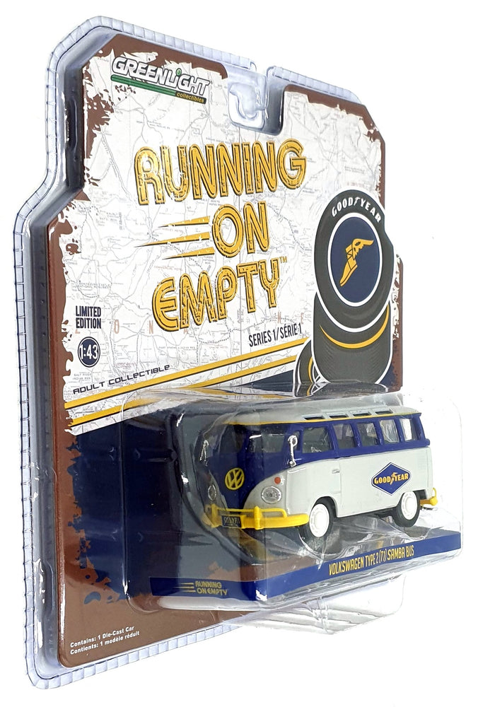 Greenlight 1/43 Scale 87010-F - Volkswagen Type 2 (T1) Samba Bus