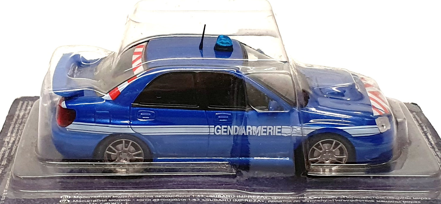 Altaya 1/43 Scale A0997 - Subaru Impreza Gendarmerie Police Car - Blue