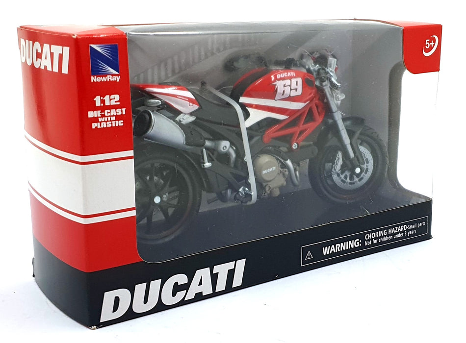 NewRay 1/12 Scale 57523R - Ducati #69 Motorbike