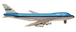 Schuco Appx 12cm Long Diecast 335 793 - Boeing 747 Aircraft - KLM