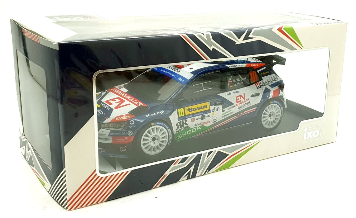 IXO 1/18 Scale Diecast 18RMC221.22 - Skoda Fabia RS Rally2 #10 2nd Barum 2024 