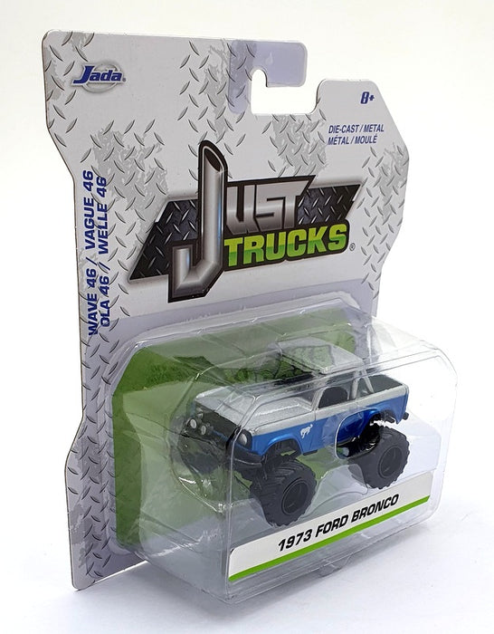 Jada Just Trucks 1/64 Scale 14020 - 1973 Ford Bronco - Blue/Silver