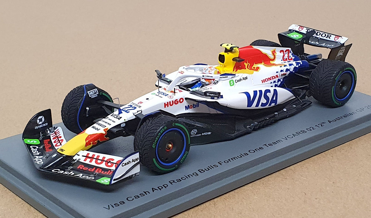 Spark 1/43 S9575 - F1 Visa Cash App Racing Bulls 12th Australian GP 2025 Tsunoda