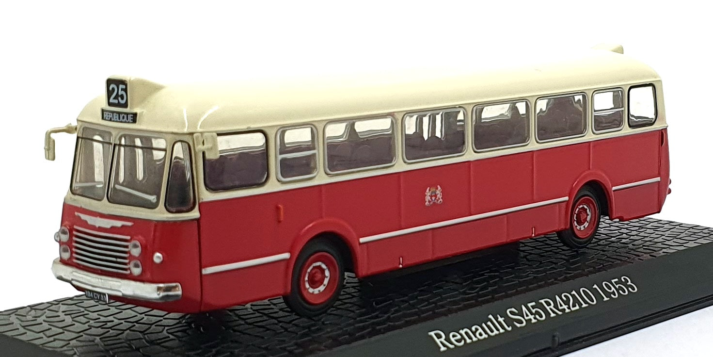 Atlas Editions 1/72 Scale 7 163 135 - 1953 Renault S45 R4210 - Red/Cream