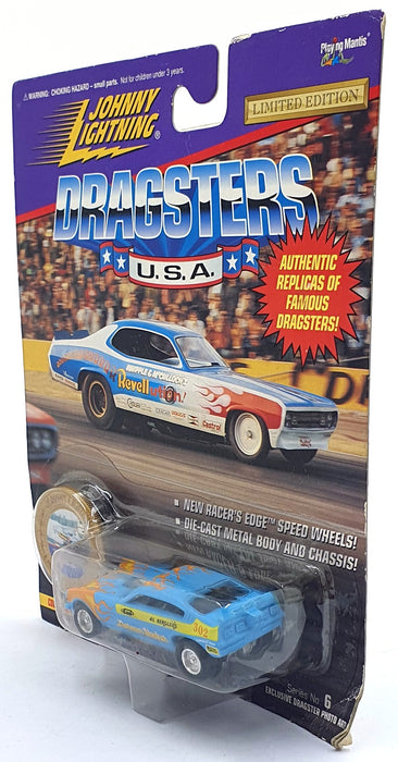 Johnny Lightning 1/64 Scale 320-160 Dragsters USA '71 Motown Shaker Blue Bergler