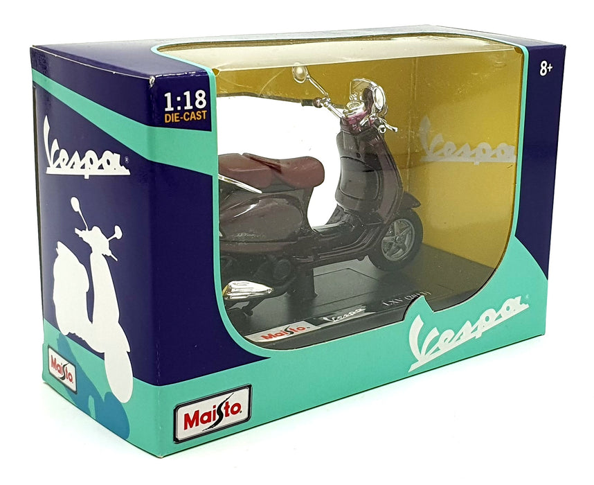 Maisto 1/18 Scale 39540 - 2013 Vespa LXV - Cherry Red