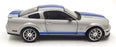 Shelby Collectibles 1/18 Scale DC16126F - 2008 Shelby GT500KR - Silver/Blue