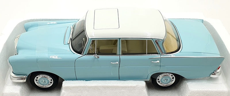 Norev 1/18 Scale Diecast 183920 - Mercedes-Benz 220 S 1965 - Light Blue