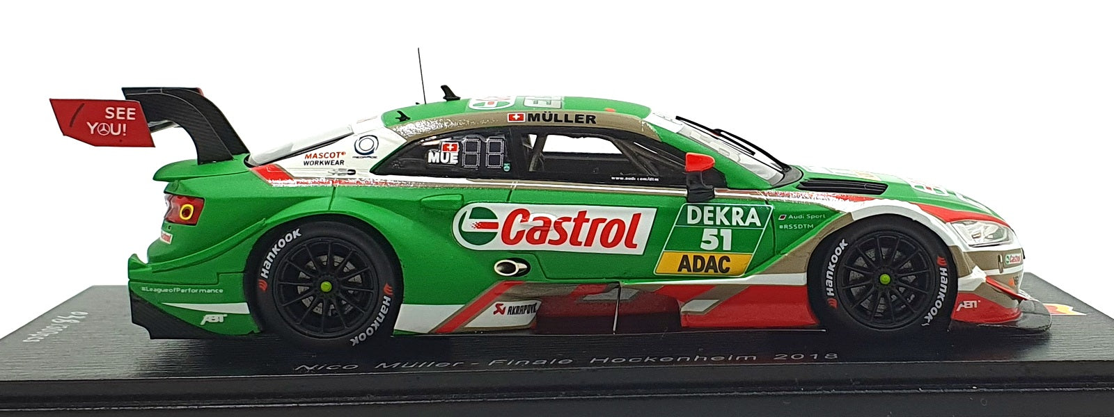 Spark 1/43 Scale SG434 - Audi RS 5 DTM 2018 Sportline #51