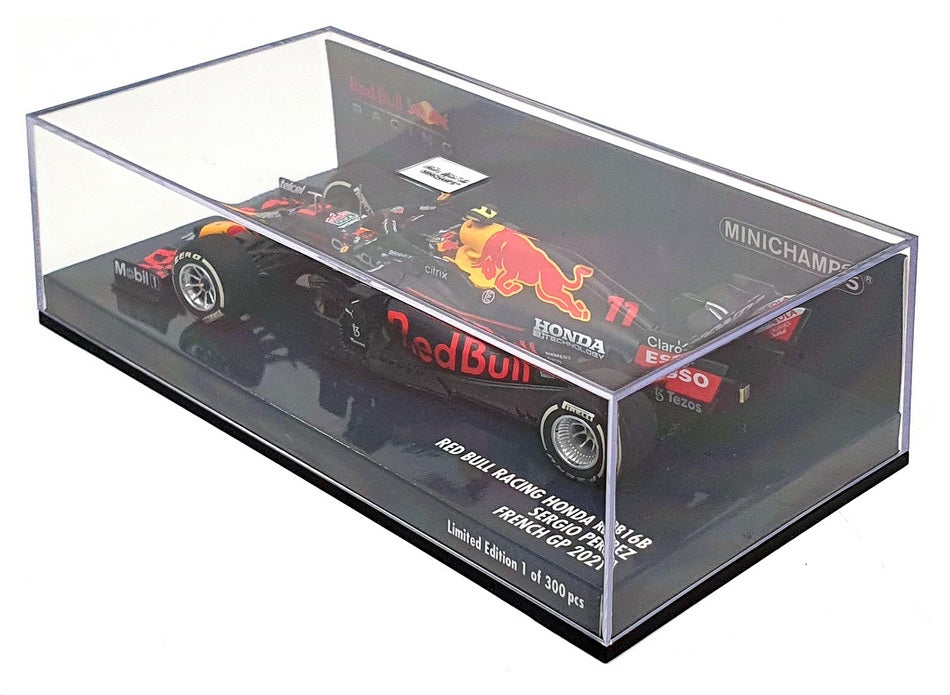 Minichamps 1/43 Scale 410 210811 - F1 Red Bull Honda RB16B French GP 2021 Perez