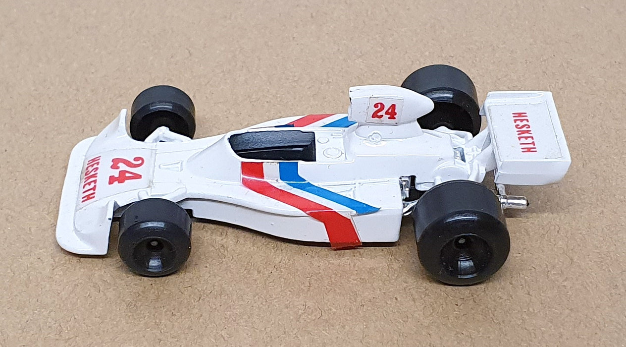 Polistil Appx 8cm Long Diecast RJ.8 - F1 Hesket 308 #24 - White/Blue/Red