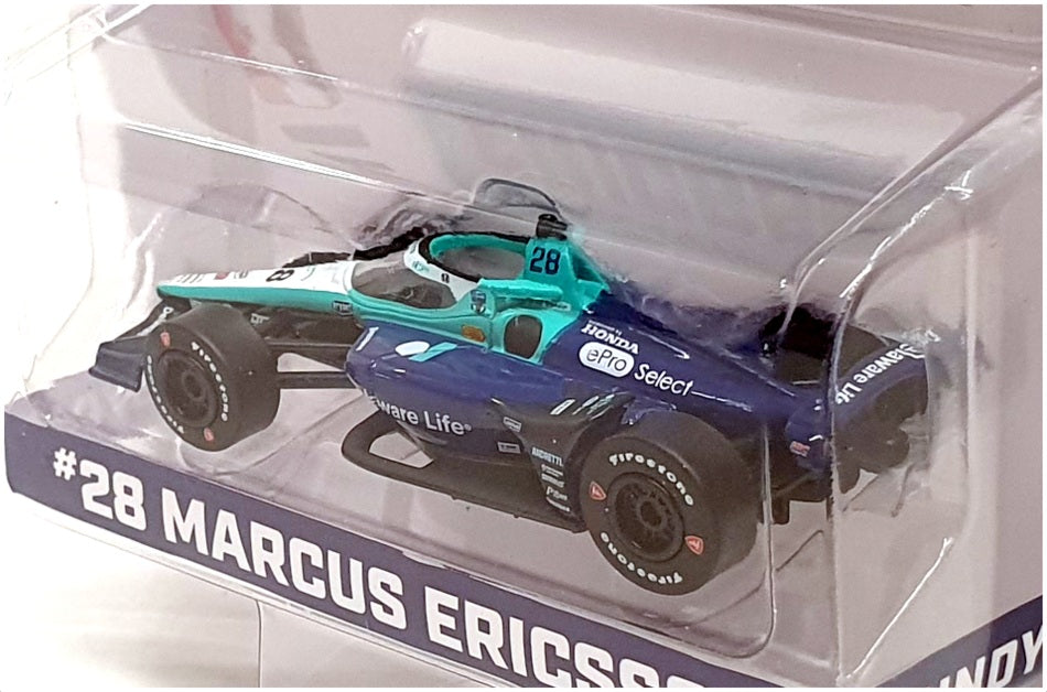 Greenlight 1/64 Scale 11600 - NTT Indycar Series #28 A.Ericsson - Blue/Turquoise