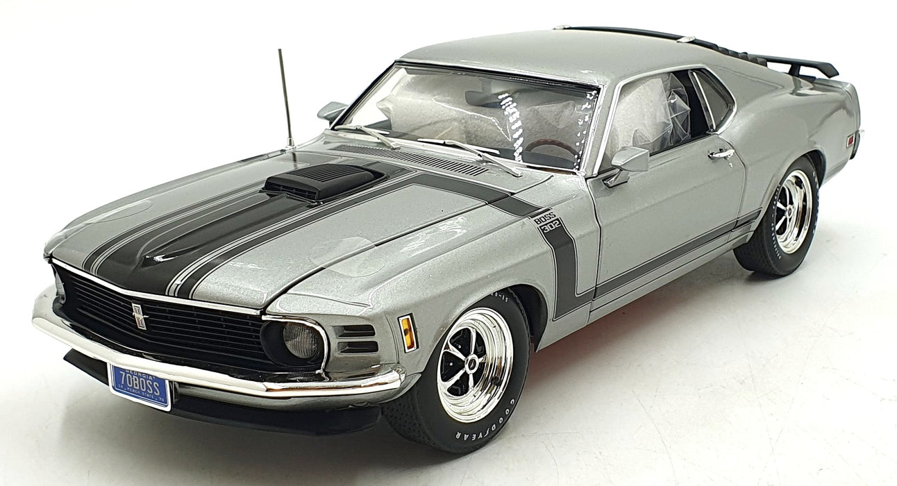 Acme 1/18 Scale Diecast A1801893 - 1970 Ford Mustang Boss 302 -Silver