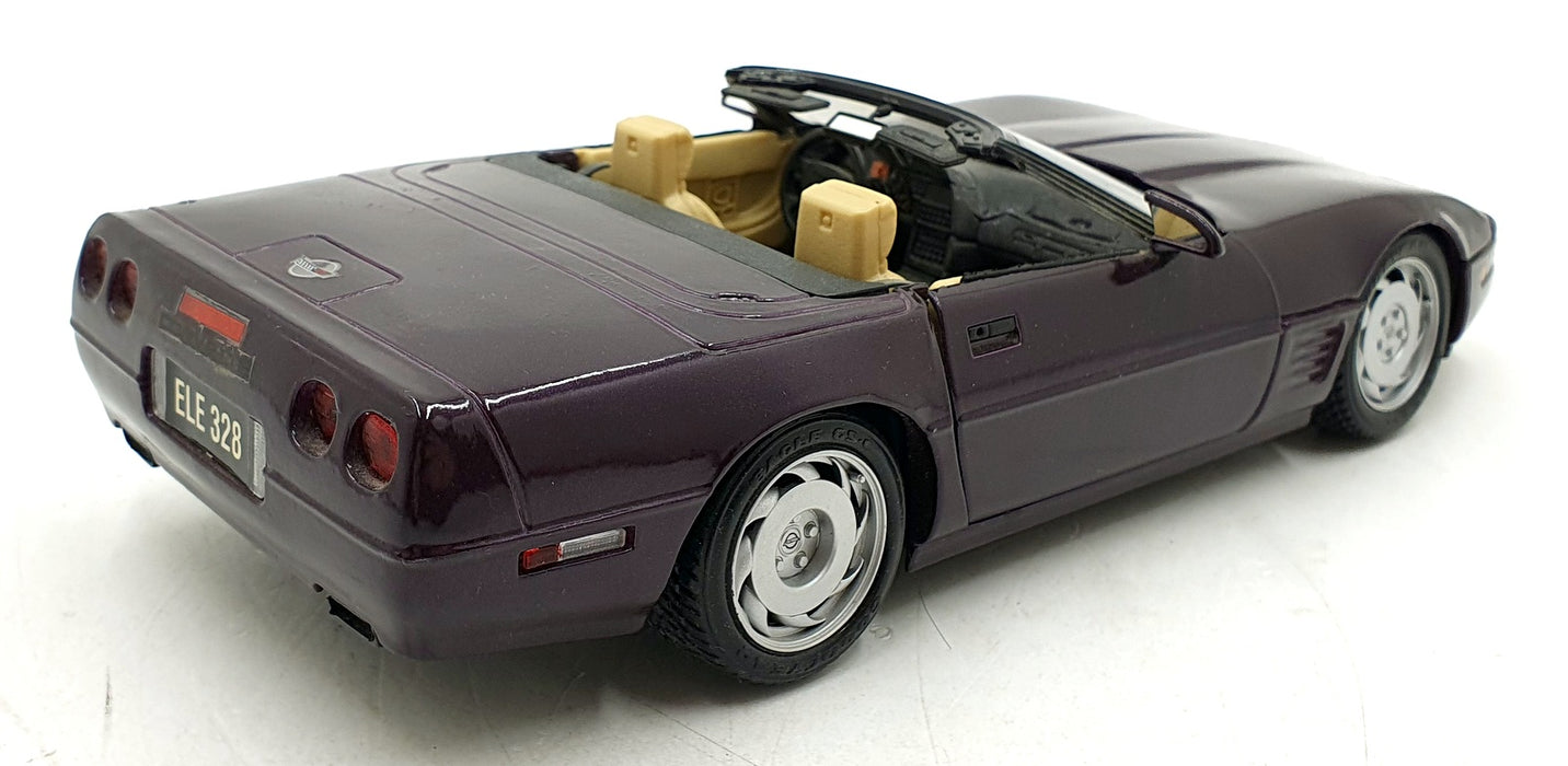 Maisto 1/18 Scale Diecast 171225A - Corvette LT-4 Convertible 1996 - Purple