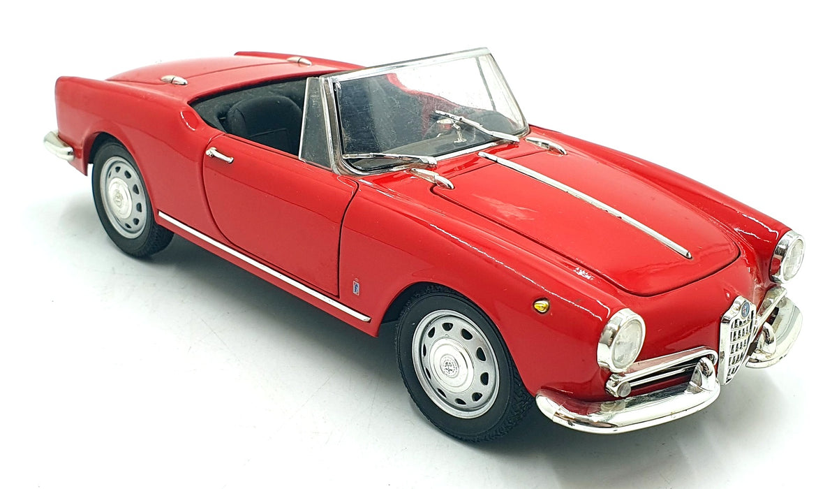 Ricko 1/18 Scale Diecast 22426W - 1959 Alfa Romeo Giulietta Spyder - Red