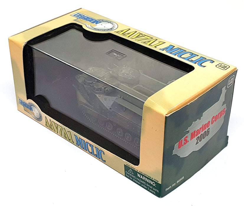 Dragon Models 1/72 Scale 60349 - FMC AAV7 AmTrac Amphibious Vehicle USMC - Green