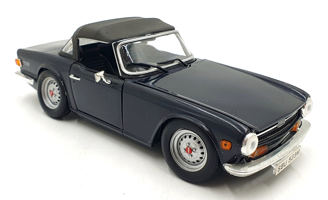 Ertl 1/18 Scale Diecast DC23426P - Triumph TR6 - Dark Blue