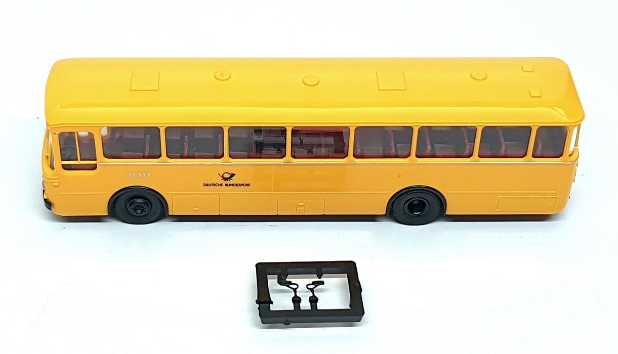 Brekina 1/87 Scale BK02B - Mercedes Benz O 317 K Bus Deutsche Post - Yellow