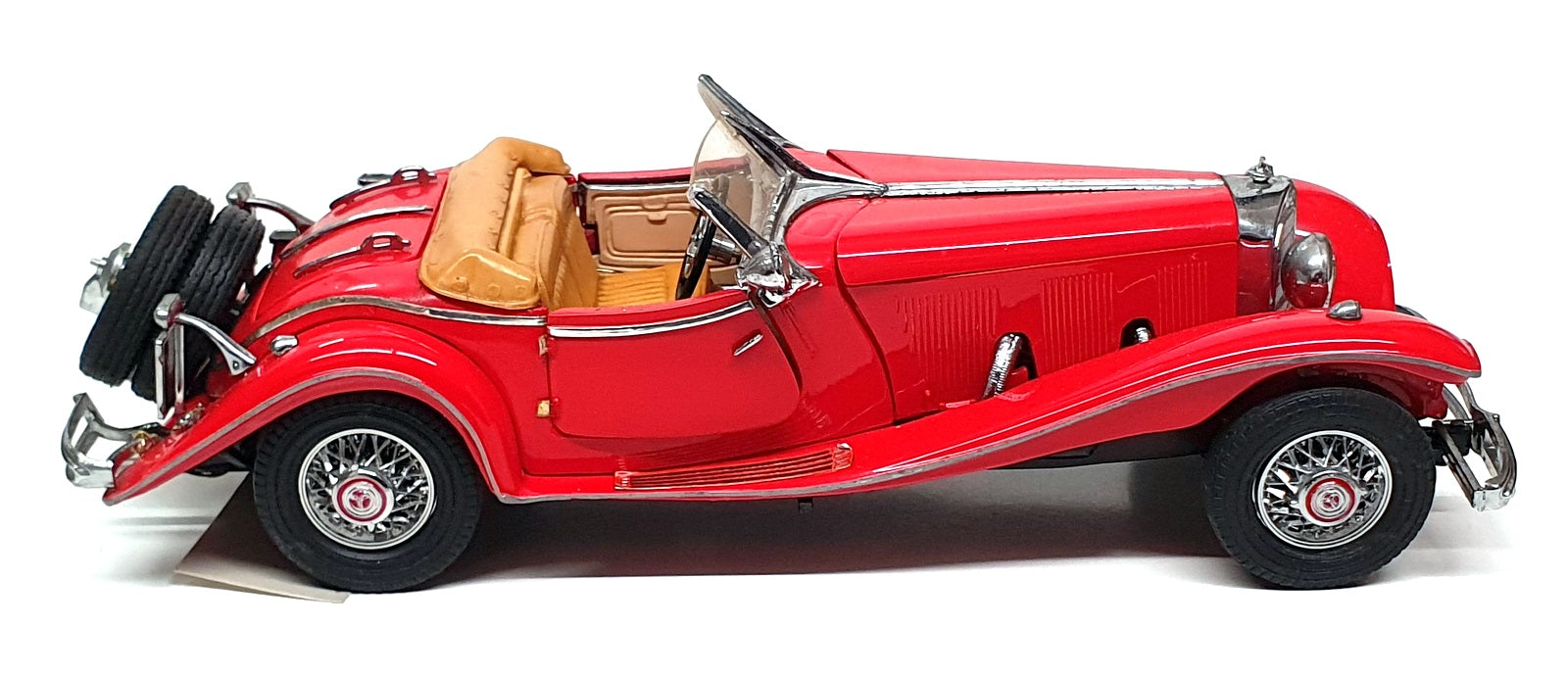 Franklin Mint 1/24 Scale 31025D - 1935 Mercedes Benz 500K Sp. Roadster - Red