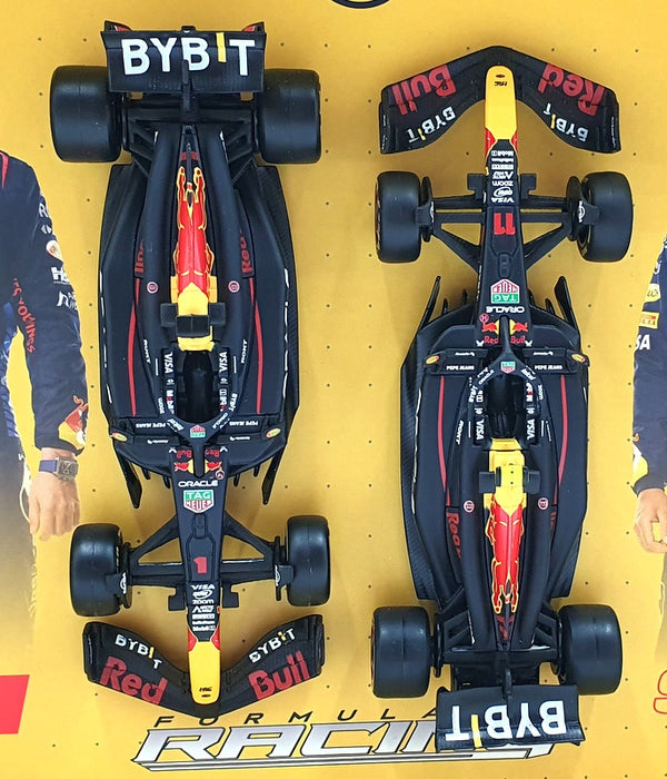 Burago 1/43 Scale 18-38099 - Red Bull F1 2X RB20 #1 #11 2024 Verstappen/Perez
