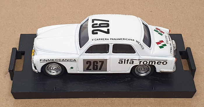 Brumm 1/43 Scale R145 Alfa Romeo 1900 #267 Rally Panamerica Mexico 1954 - White