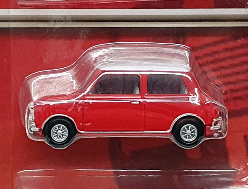 Corgi 1/43 Scale STM02B - Story Of The Mini - Model & VHS Set Red/White Roof
