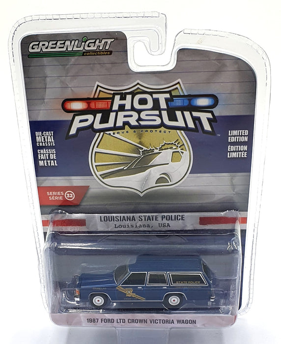Greenlight 1/64 Scale 42890-B - 1987 Ford Ltd Crown Victoria Wagon Police Car
