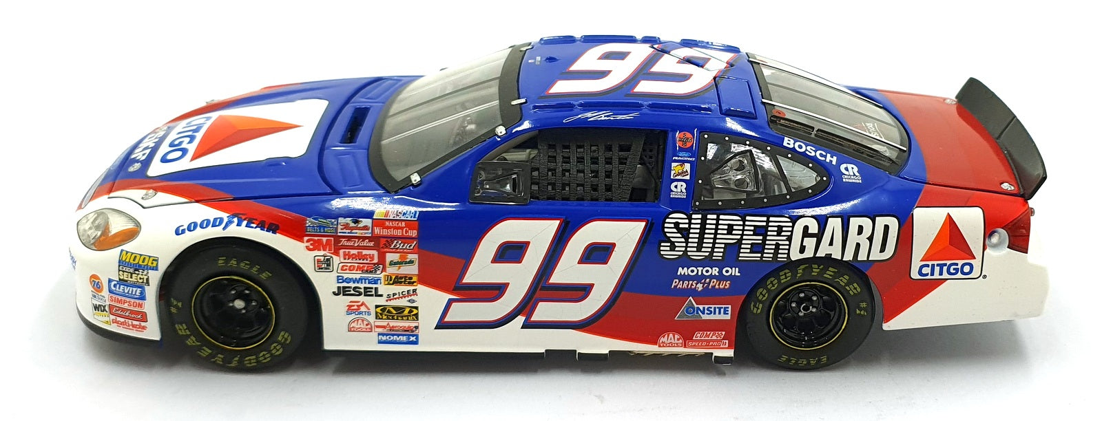 Team Caliber 1/24 Scale B992016CI - 2001 Ford Taurus #99 NASCAR - Jeff Burton