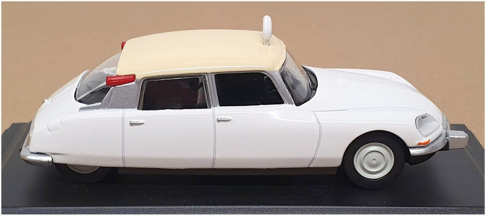 Leo Models 1/43 Scale LEO7 - Citroen ID19 Taxi Cab Paris 1968 - White/Beige