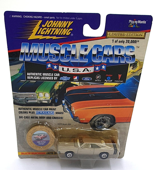 Johnny Lightning 1/64 Scale 202-01 Muscle Cars USA 1968 Dodge Charger Gold