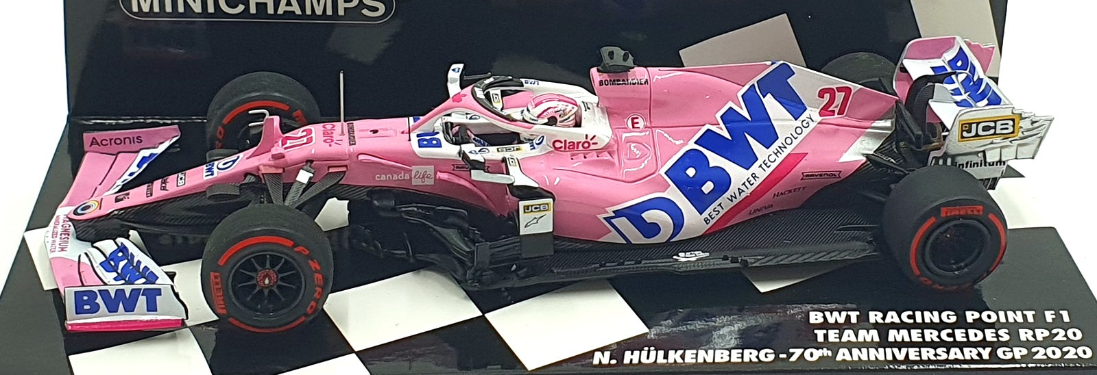 Minichamps 1/43 Scale 417 200527 BWT Racing F1 Team Mercedes RP20 #27 GP 2020