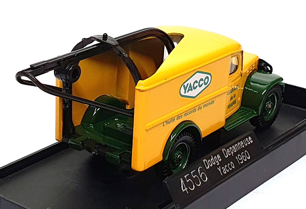 Solido 1/43 Scale 4556 - 1960 Dodge Depanneuse Tow Truck Yacco - Yellow/Green