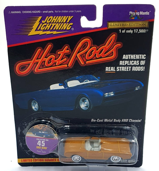 Johnny Lightning 1/64 Scale 441-04 Hot Rods Collector #45 Bad Bird - Mustard
