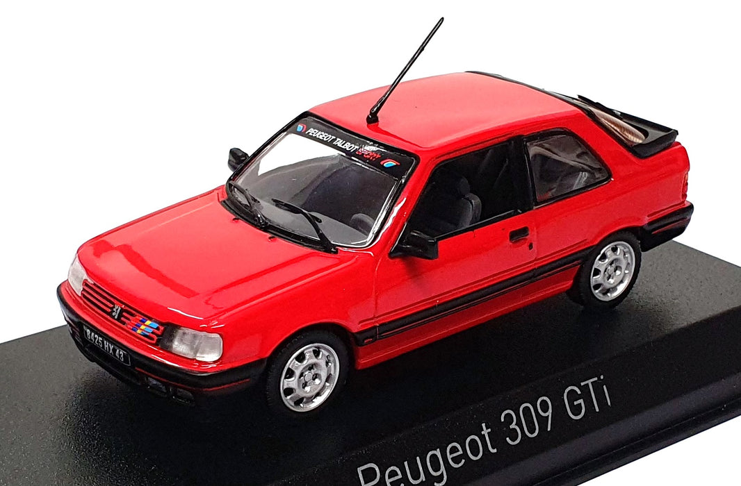 Norev 1/43 Scale 473911 - 1987 Peugeot 309 GTi - Vallelunga Red With Deco PTS