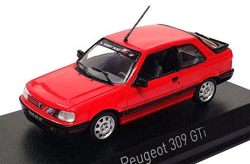 Norev 1/43 Scale 473911 - 1987 Peugeot 309 GTi - Vallelunga Red With Deco PTS