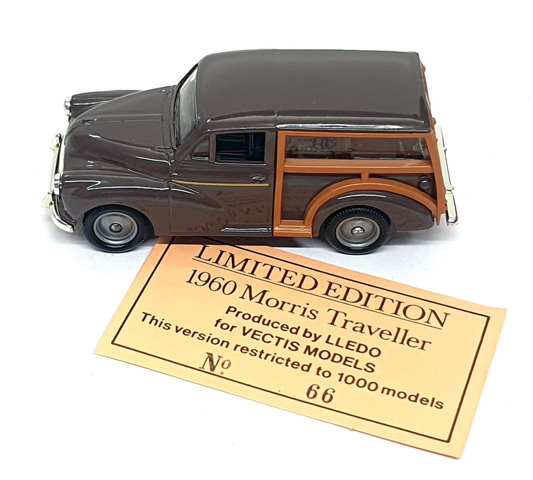 Lledo Vectis 1/43 Scale Diecast LV066 - 1960 BMC Morris Traveller - Brown