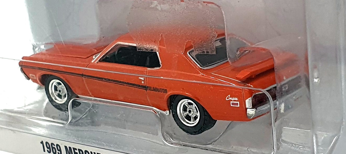 Greenlight 1/64 Scale 13350-A - 1969 Mercury Cougar Eliminator - Orange