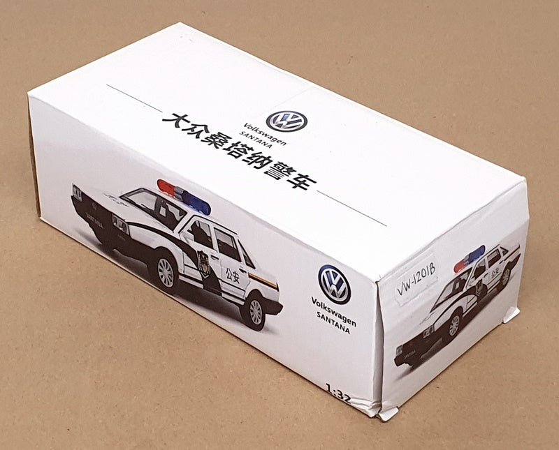 Gaincorp China Brand 1/32 Scale VW-1201B - VW Santana Police Pull Back & Go