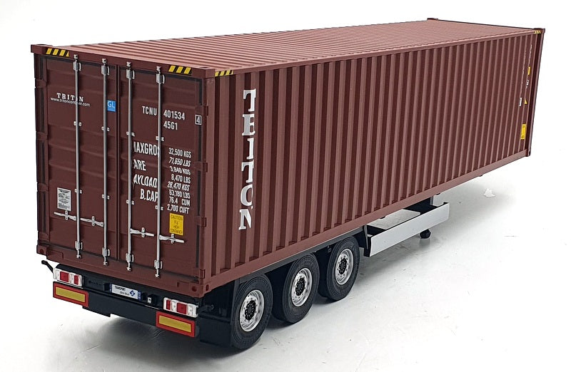Solido 1/24 Scale S2400501 - 2021 Remorque Porte Container - Red
