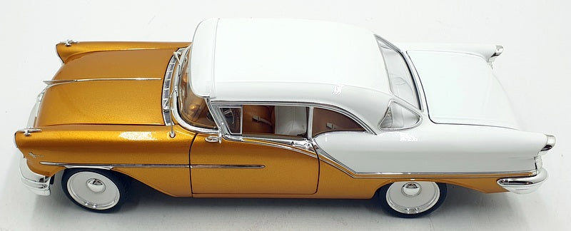 Acme 1/18 Scale Diecast A1808006 - 1957 Oldsmobile Super 88 - Gold/White