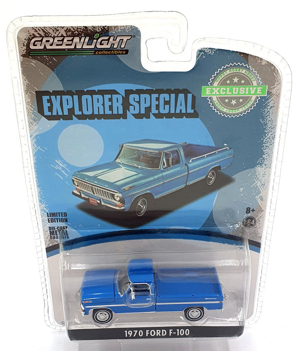 Greenlight 1/64 Scale 29967 - 1970 Ford F-100 Truck - Blue