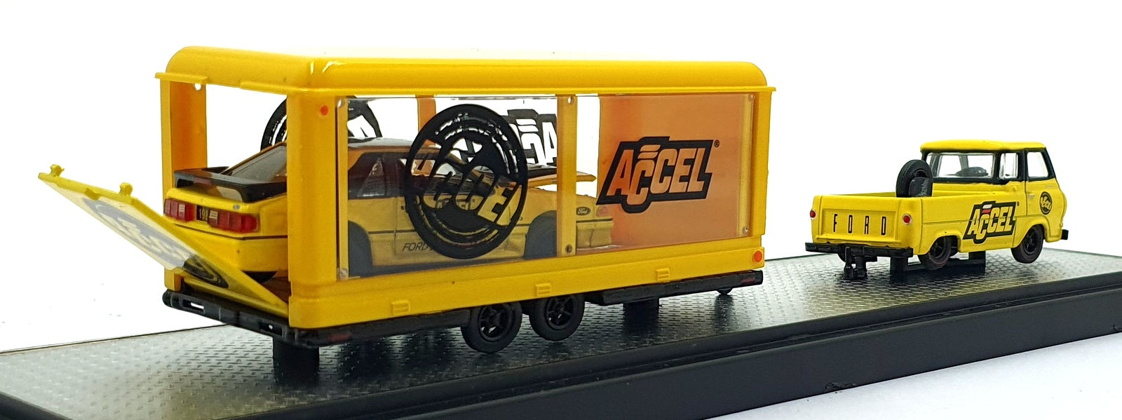 Castline M2 Machines 1/64 Scale R52 1964 Ford Econoline & 1988 Mustang GT Yellow
