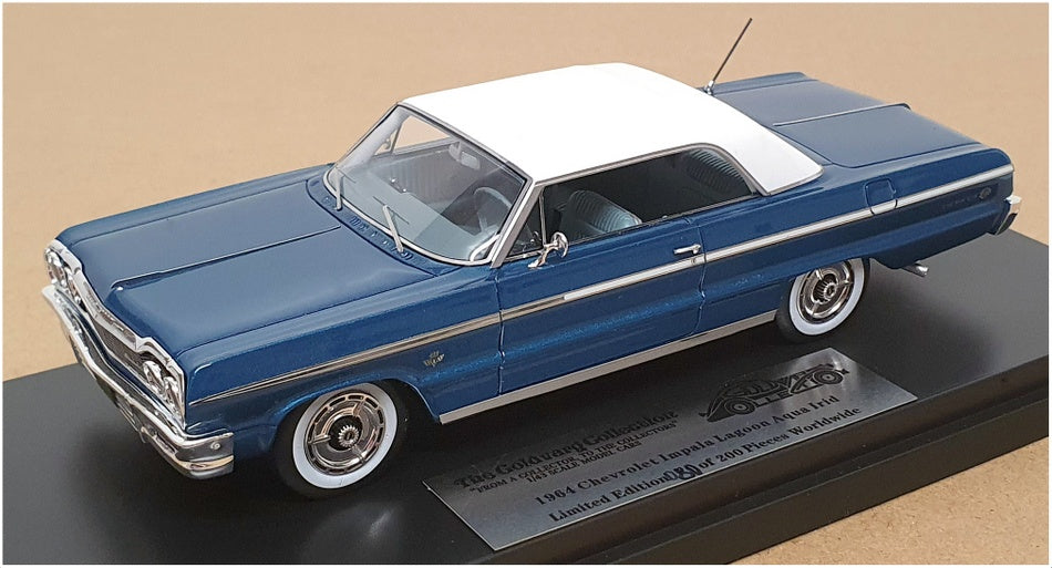 Goldvarg 1/43 Scale GC-073A - 1964 Chevrolet Impala - Lagoon Aqua Irid