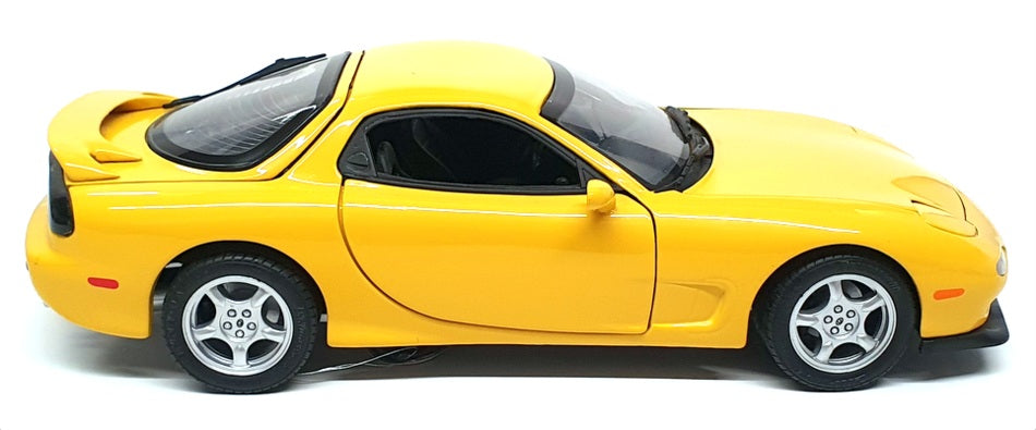 Kyosho 1/18 Scale Diecast DC2124E - Mazda RX-7 - Yellow