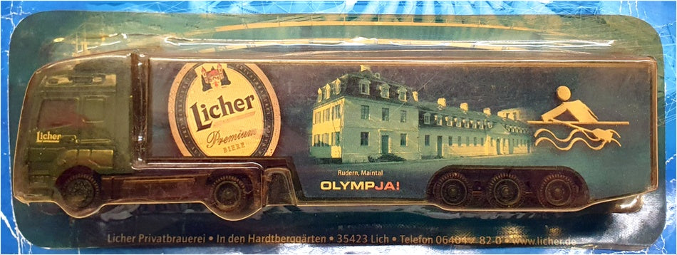 Grell Models 1/87 Scale GR01 - Mercedes Benz Beer Truck (Licher) Green