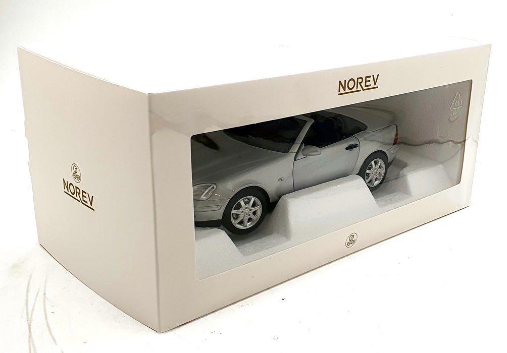 Norev 1/18 Scale Diecast 183020 - 1996 Mercedes-Benz SLK - Brilliant Silver