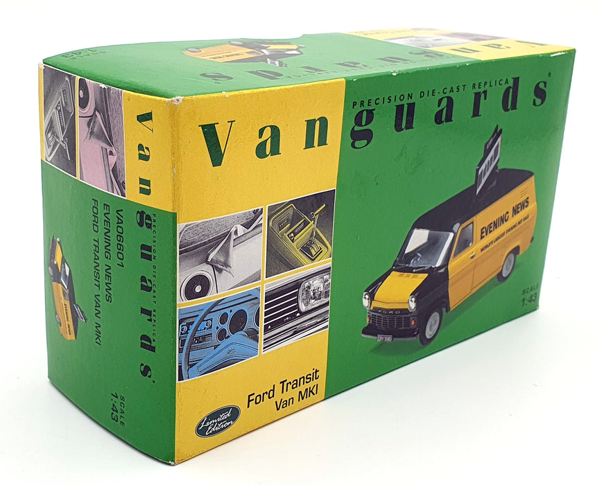 Vanguards 1/43 Scale Diecast VA06601 - Ford Transit Mk.1 Van - Evening News