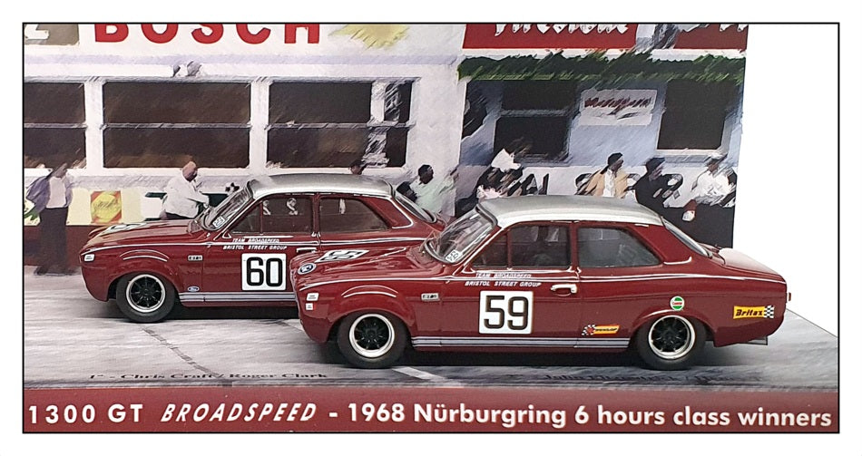 Trofeu 1/43 Scale TRAme01 Ford Escort Mk1 1300 GT 6h Class Winners N'gring 1968